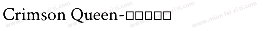 Crimson Queen字体转换